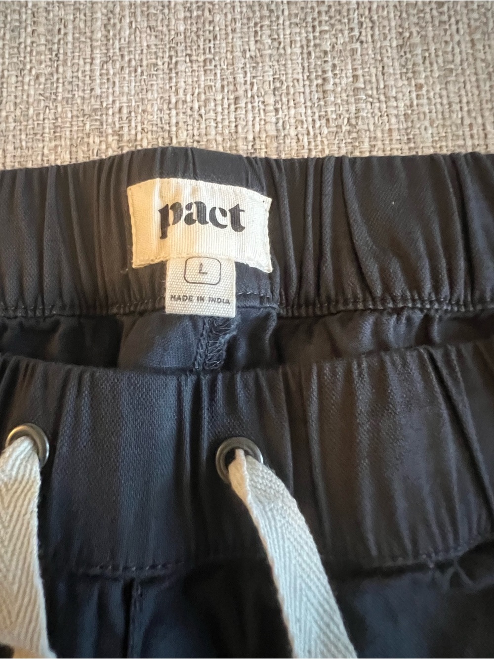 NWOT- Pact Women's Organic Cotton Daily Twill Crop Pant- Storm (Color) - Picture 4 of 10